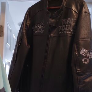 Mac Tools Black Leather Jacket